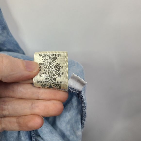 Cloth & Stone Chambray Camisole Acid Wash Womens XS - Picture 6 of 6